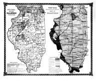 Political Map of Illinois, Worthens Geological & Climate Map of Illinois, Bond County 1875 Microfilm
